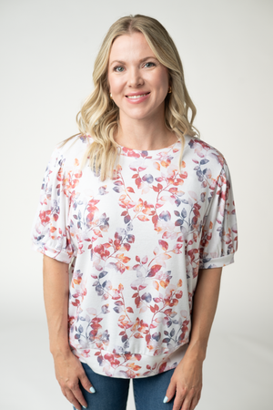 Katie Cozy Top - Autumn Watercolor by Michelle Mae