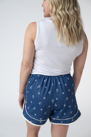 Dolphin Shorts - Nautical Navy by Michelle Mae
