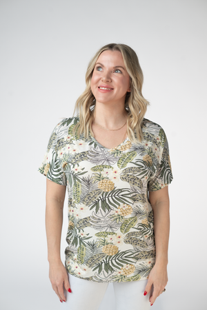 Chloe Cozy Top - Pineapple Leaf by Michelle Mae