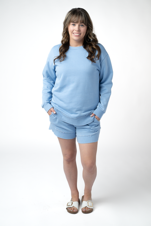 PREBOOK Vintage Wash Pullover - Light Blue
