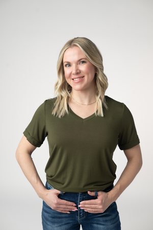 Sophie Top - Dark Olive by Michelle Mae