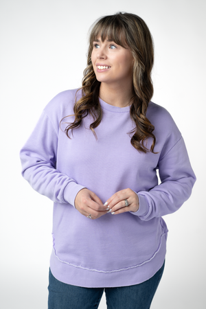 PREBOOK Vintage Wash Pullover - Lavender