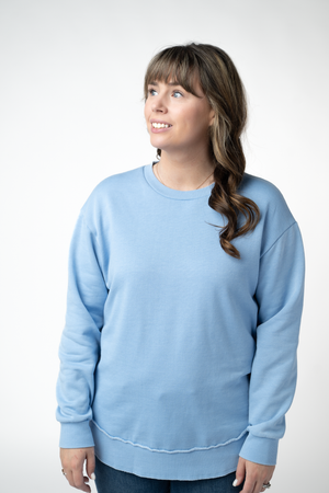 PREBOOK Vintage Wash Pullover - Light Blue