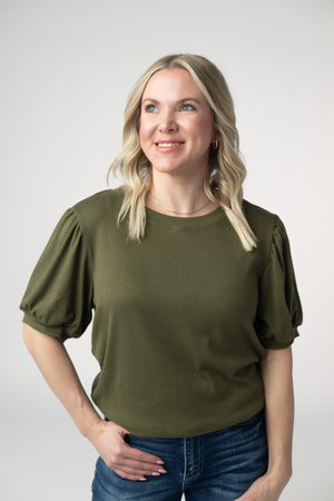 Katie Cozy Top - Olive by Michelle Mae