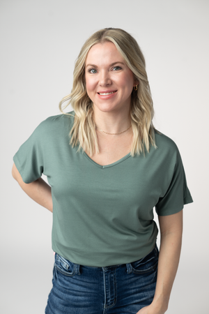 Chloe Cozy Top - Dusty Jade by Michelle Mae