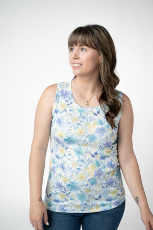 PREBOOK Ava Tank - Watercolor Wildflower