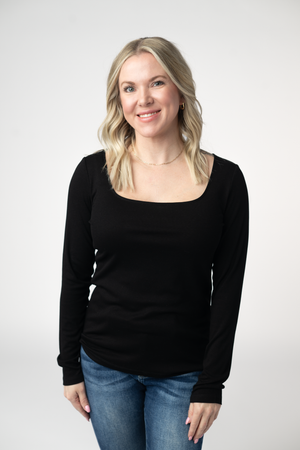 Alyssa Long Sleeve Top - Black by Michelle Mae