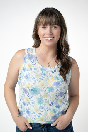PREBOOK Ava Tank - Watercolor Wildflower