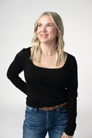 Alyssa Long Sleeve Top - Black by Michelle Mae
