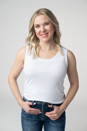 Ava Tank- White by Michelle Mae