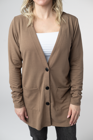 Cori Cardigan - Mocha by Michelle Mae