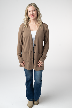 Cori Cardigan - Mocha by Michelle Mae