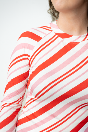 Blair Long Sleeve Top - Candy Cane by Michelle Mae