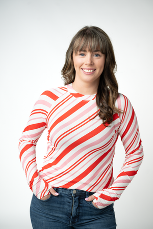 Blair Long Sleeve Top - Candy Cane by Michelle Mae