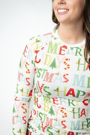 Blair Long Sleeve Top - Merry Christmas by Michelle Mae