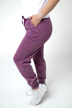 Vintage Wash Joggers - Purple by Michelle Mae