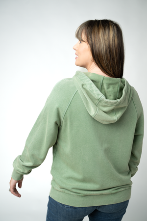 Ryker Vintage Wash Hoodie- Olive by Michelle Mae