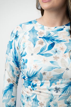 PREBOOK Blair Long Sleeve Top - Winter Blue Floral