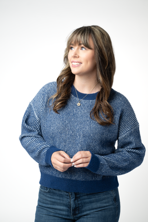 PREBOOK Josie Cozy Crew Sweater - Navy