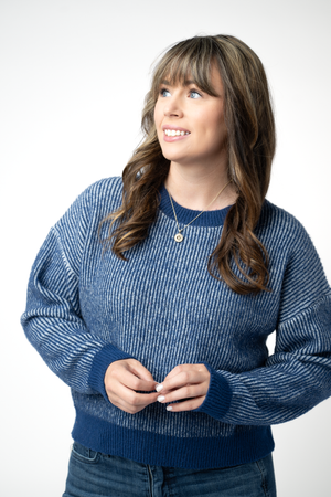 PREBOOK Josie Cozy Crew Sweater - Navy