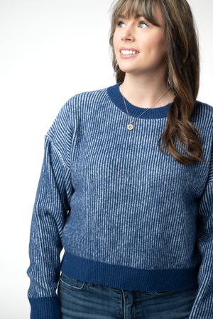 PREBOOK Josie Cozy Crew Sweater - Navy