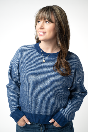 PREBOOK Josie Cozy Crew Sweater - Navy