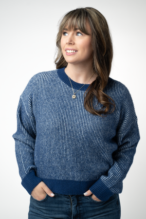 PREBOOK Josie Cozy Crew Sweater - Navy