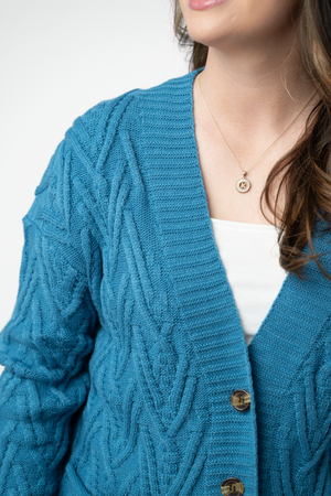 PREBOOK Brooks Button Sweater Cardigan - Teal