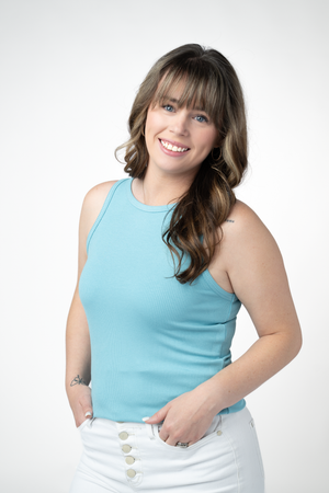 PREBOOK Tara Ribbed Tank - Blue