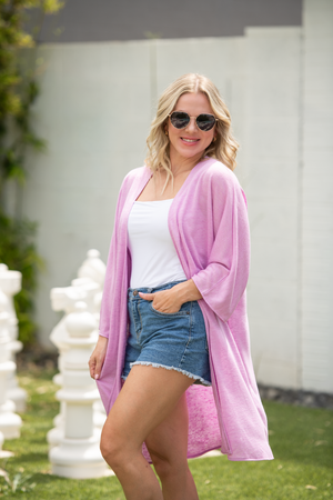 Ellie Cover-Up Kimono - Lilac by Michelle Mae