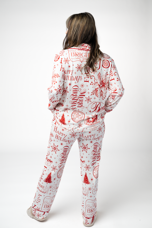 Pajama Top and Pants Set - Merry & Bright by Michelle Mae