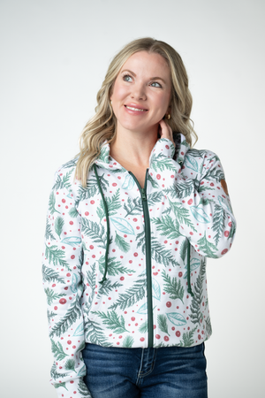 Fullzip Hoodie - Berry + Pine by Michelle Mae