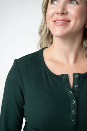 Georgia Long Sleeve Top - Evergreen by Michelle Mae
