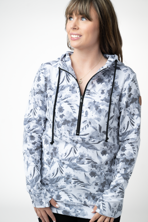 PREBOOK Classic Halfzip Hoodie - Abstract Monochrome