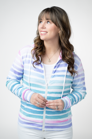 PREBOOK Fullzip Hoodie - Summer Stripes
