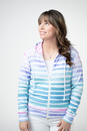 PREBOOK Fullzip Hoodie - Summer Stripes