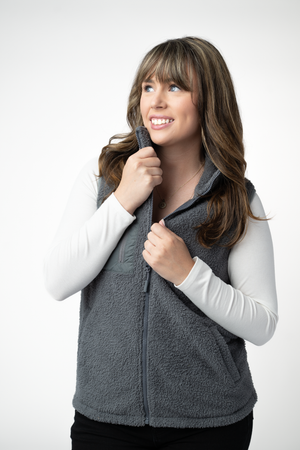 PREBOOK Sherpa Vest - Grey