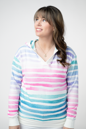 PREBOOK Julia Pullover Hoodie - Summer Stripes