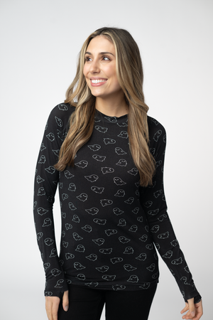 Blair Long Sleeve Top - Ghosts by Michelle Mae