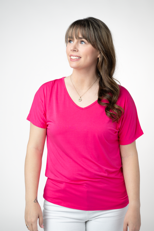 PREBOOK Chloe Cozy Top - Hot Pink