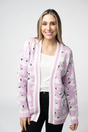 Ghost Pocket Cardigan - Lilac by Michelle Mae