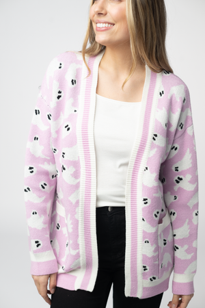 Ghost Pocket Cardigan - Lilac by Michelle Mae