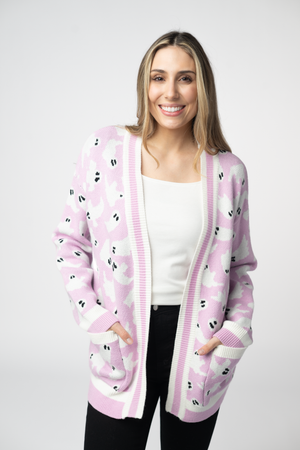 Ghost Pocket Cardigan - Lilac by Michelle Mae