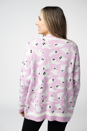 Ghost Pocket Cardigan - Lilac by Michelle Mae