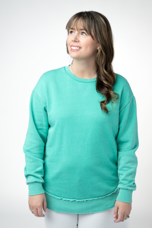 PREBOOK Vintage Wash Pullover - Tropical Teal