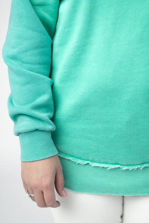 PREBOOK Vintage Wash Pullover - Tropical Teal