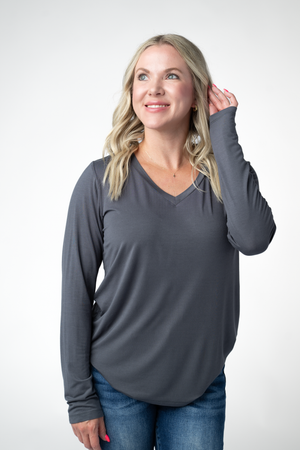 PREBOOK Larissa Long Sleeve - Grey