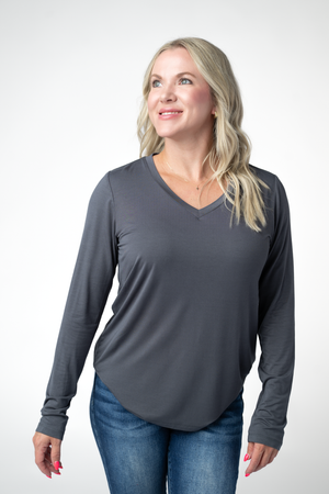 PREBOOK Larissa Long Sleeve - Grey