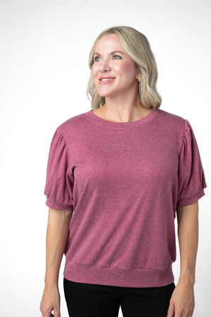 PREBOOK Katie Cozy Top - Raspberry
