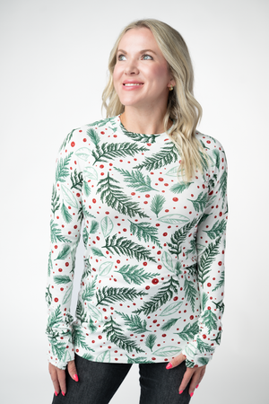 Blair Long Sleeve Top - Berry + Pine by Michelle Mae